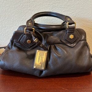 Marc by Marc Jacobs Brown Leather Bag Purse with Gold Hardware